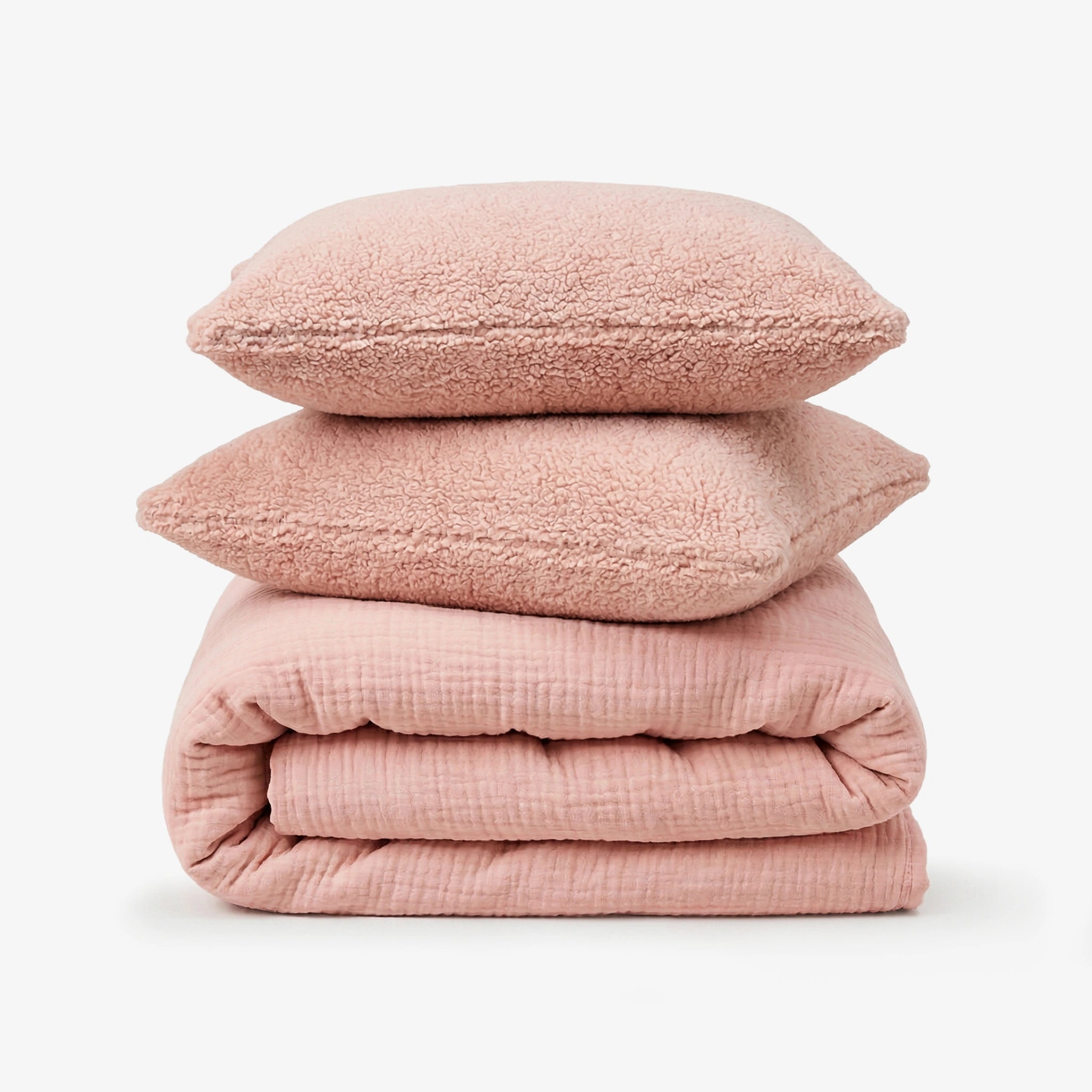 Premium King Size French Muzlin AC Blanket With 2 Cushion Covers