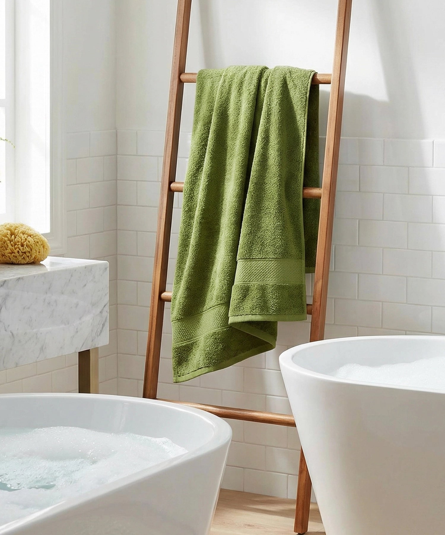 Bath Towel, Olive| 450 GSM Cotton