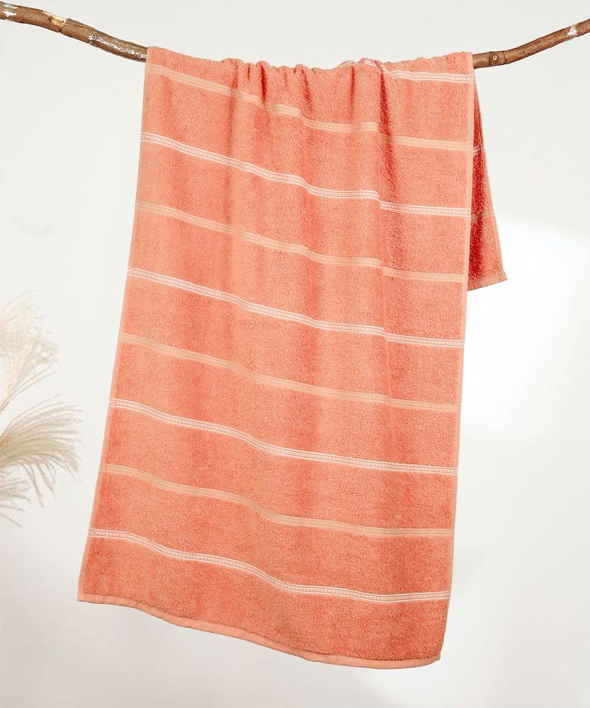 Bath Towel, Brick Red| 450 GSM Cotton|Dry Fast