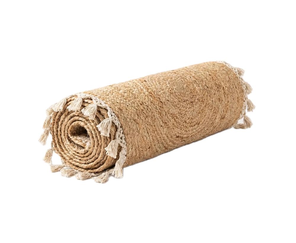 Ultra Large Natural Jute and Cotton Floor Carpet